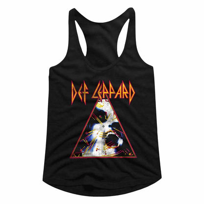 Women Exclusive DEF LEPPARD Eye-Catching Racerback, Hysteria Big