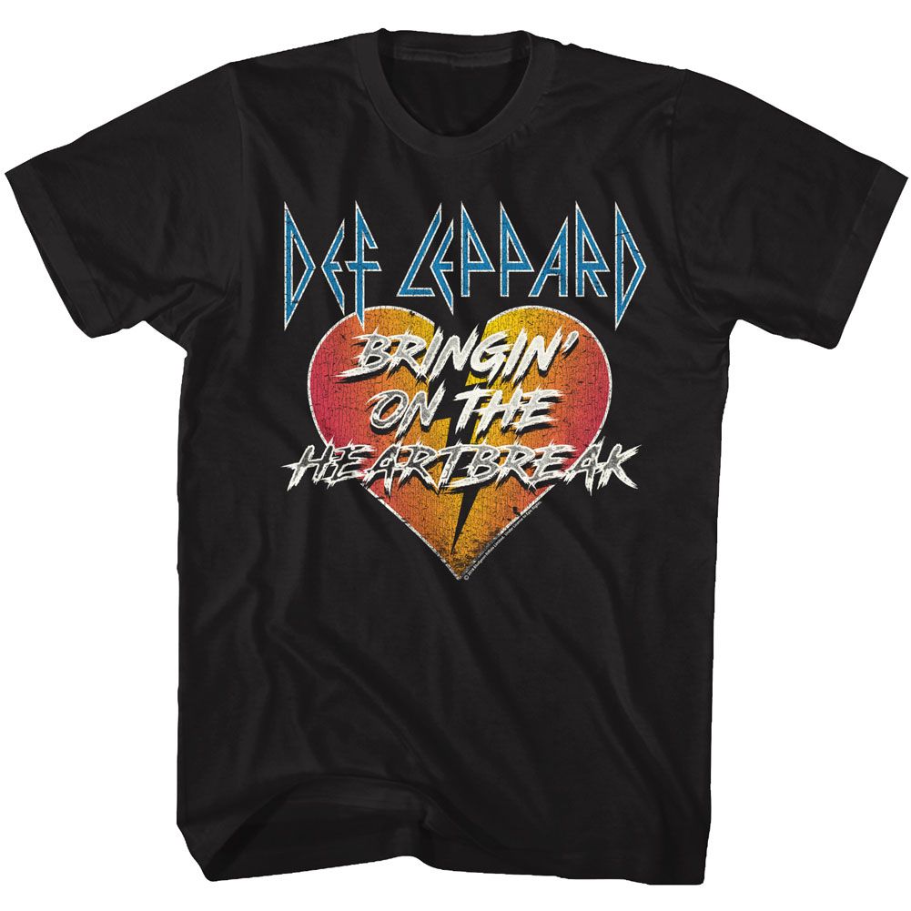 DEF LEPPARD Eye-Catching T-Shirt, Heartbreak