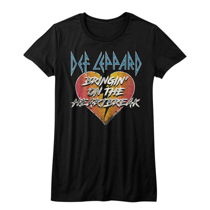 Women Exclusive DEF LEPPARD T-Shirt, Heartbreak