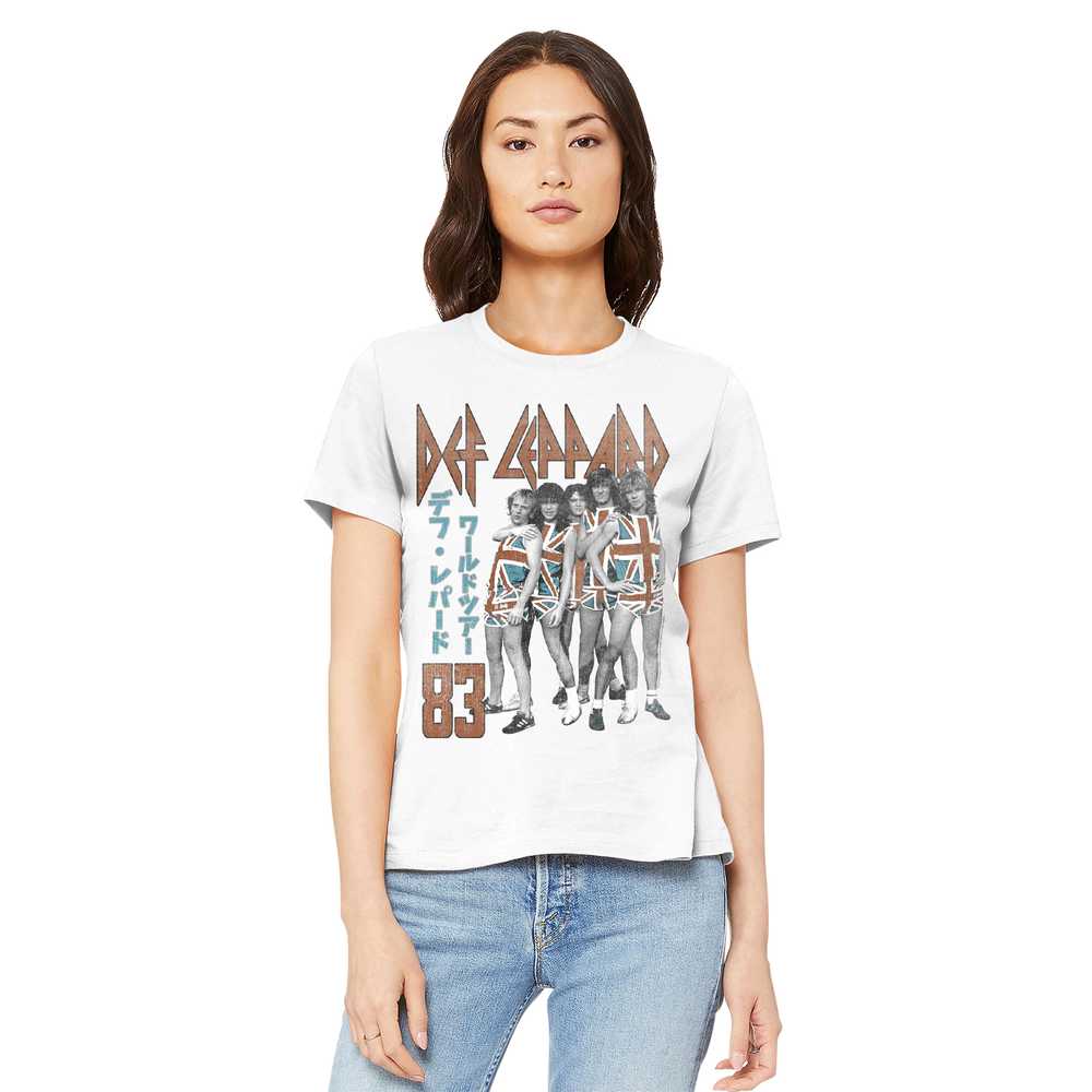 Women Exclusive DEF LEPPARD T-Shirt, Japan 83