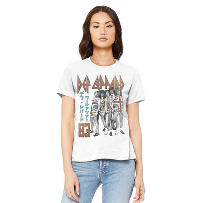 Women Exclusive DEF LEPPARD T-Shirt, Japan 83