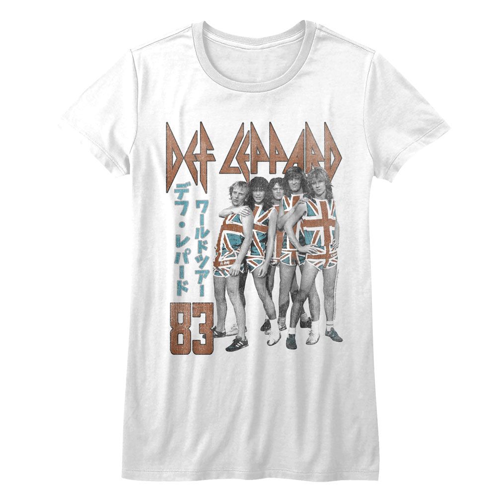 Women Exclusive DEF LEPPARD T-Shirt, Japan 83