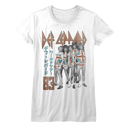 Women Exclusive DEF LEPPARD T-Shirt, Japan 83