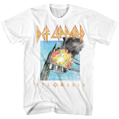 DEF LEPPARD Eye-Catching T-Shirt, Faded Pyromania