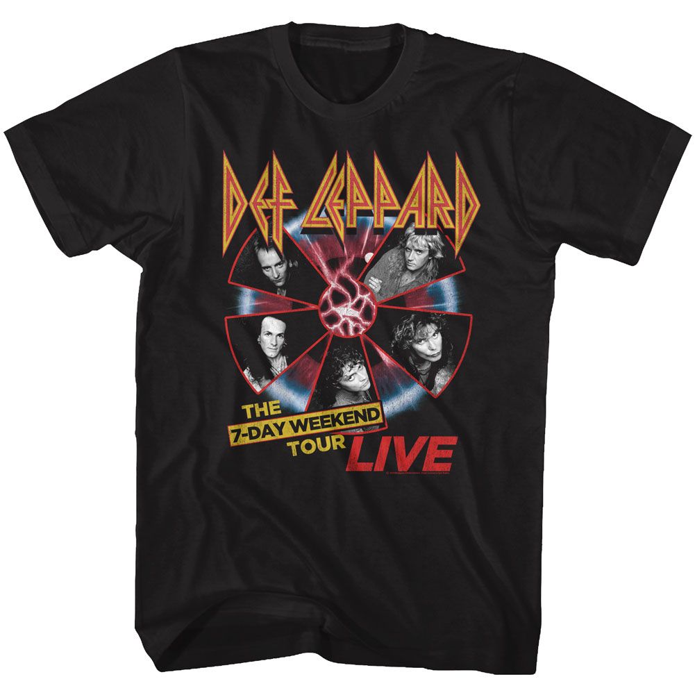 DEF LEPPARD Eye-Catching T-Shirt, 7 Day Weekend