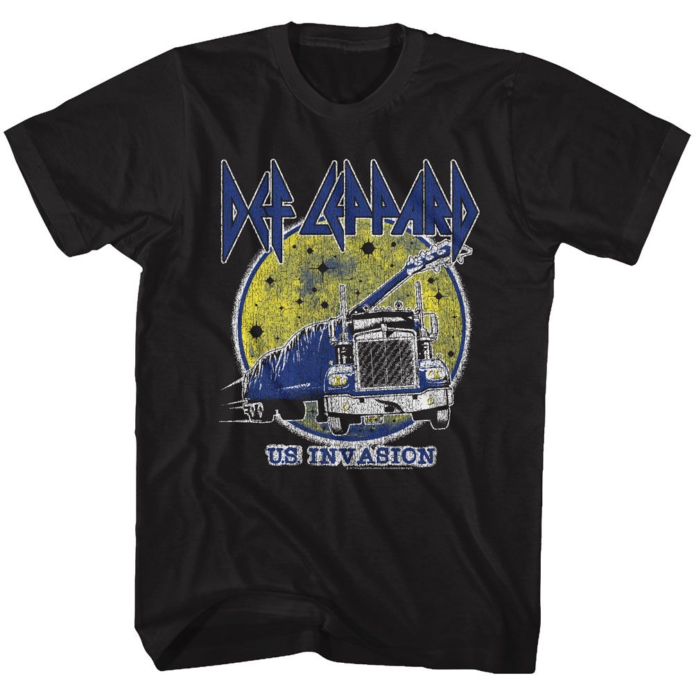 DEF LEPPARD Eye-Catching T-Shirt, US Invasion