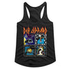 Women Exclusive DEF LEPPARD Eye-Catching Racerback, Famous Albums