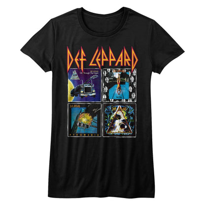 Women Exclusive DEF LEPPARD T-Shirt, Famous Albums