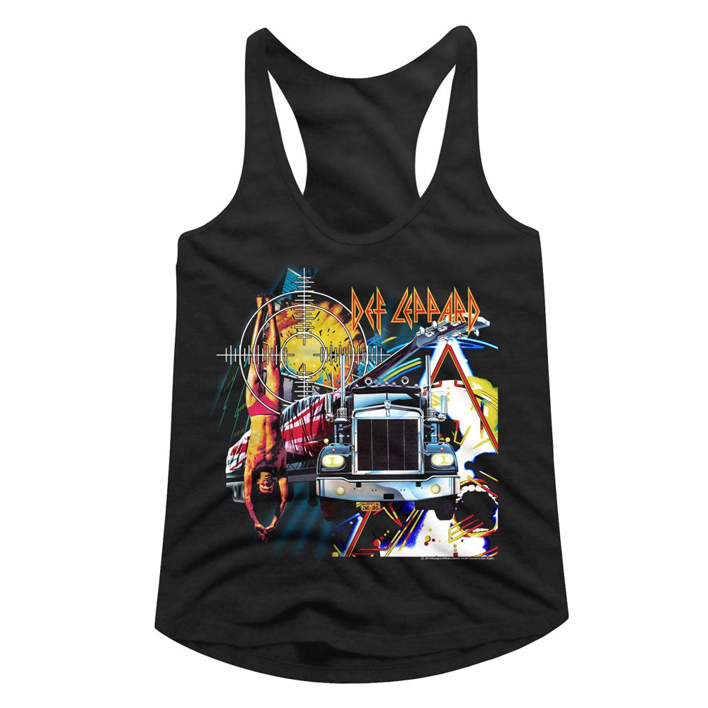 Women Exclusive DEF LEPPARD Eye-Catching Racerback, Jumble