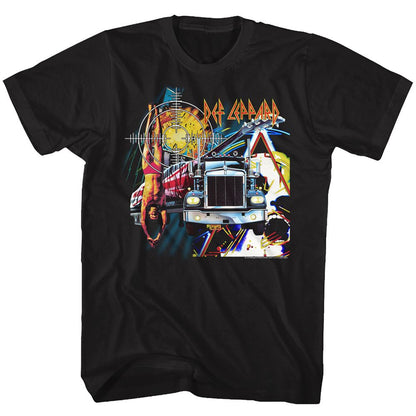 DEF LEPPARD Eye-Catching T-Shirt, Jumble