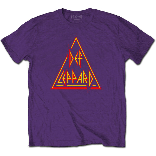 DEF LEPPARD Attractive T-Shirt, Classic Triangle Logo