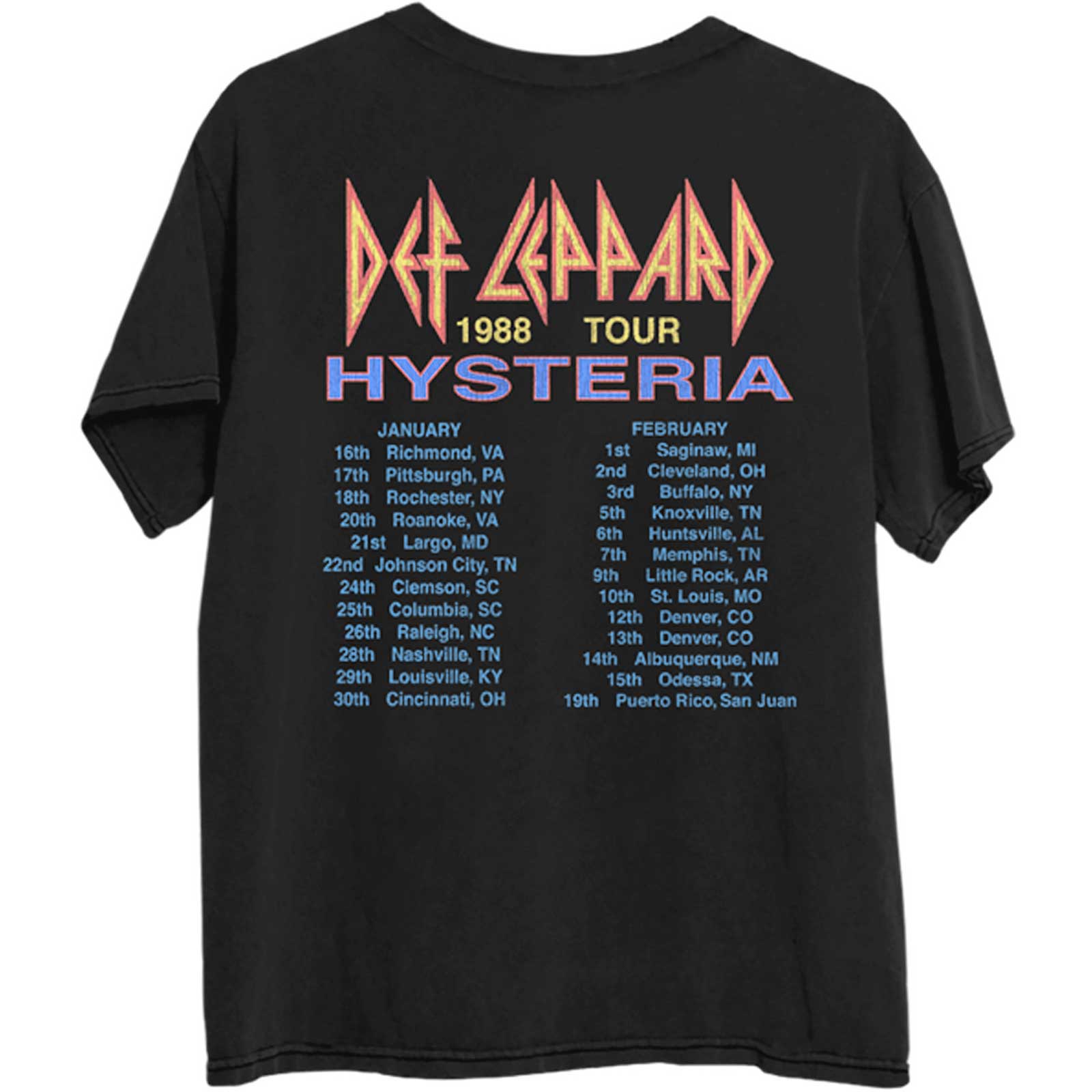 DEF LEPPARD Attractive T-Shirt, Hysteria &