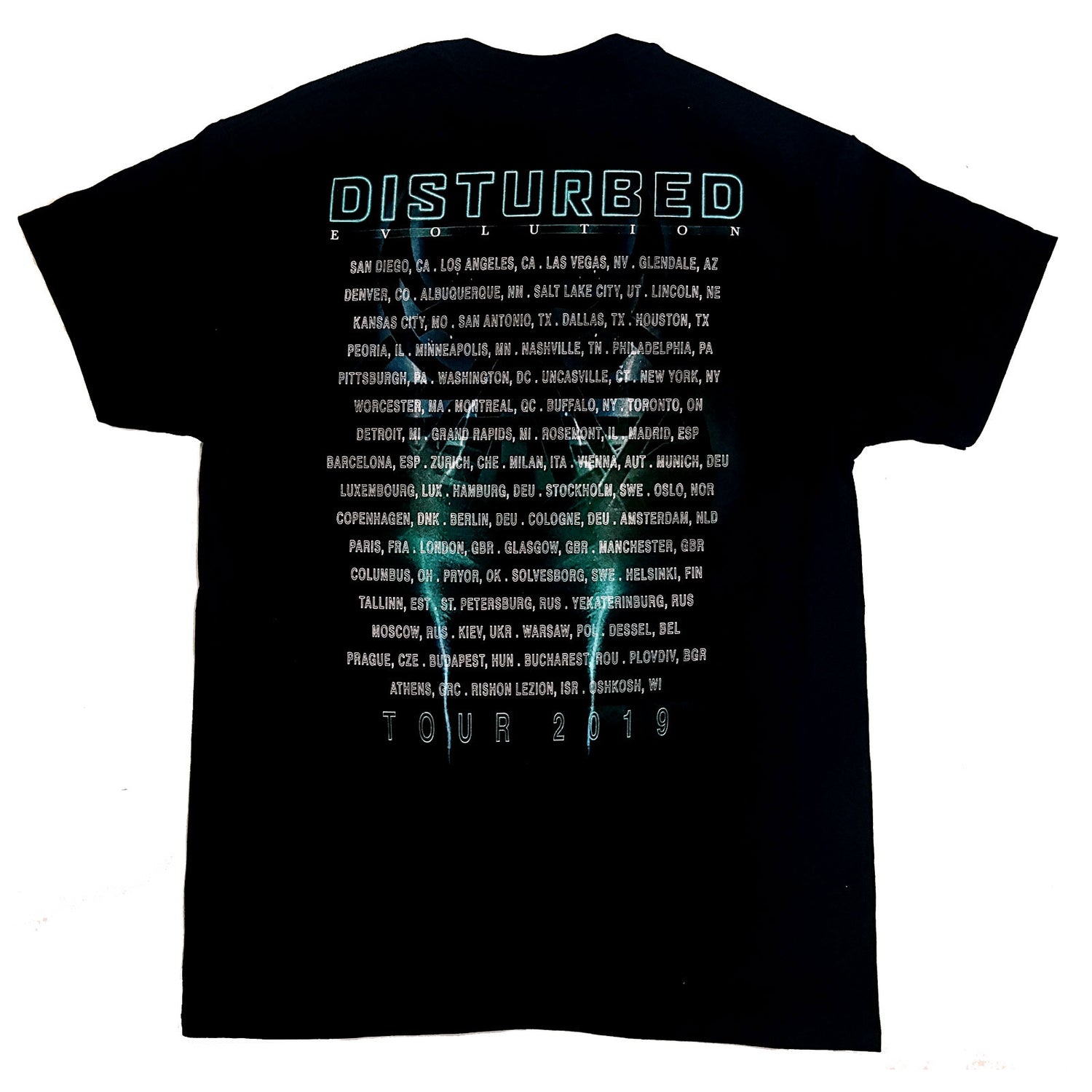 DISTURBED Attractive T-Shirt, Apocalypse Date Back