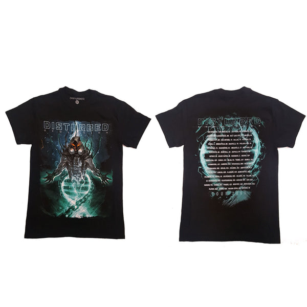 DISTURBED Attractive T-Shirt, Evolve Date Back