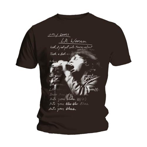 THE DOORS Attractive T-Shirt, La Woman Lyrics