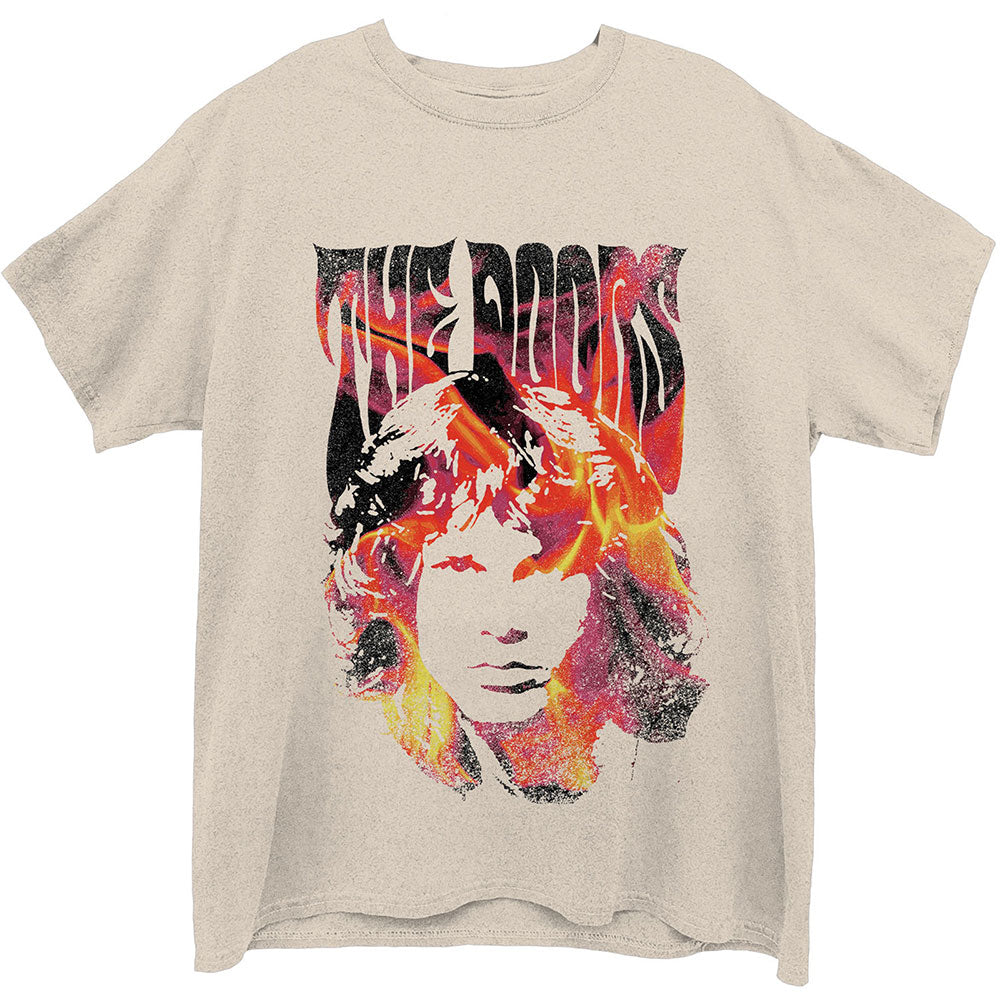 THE DOORS Attractive T-Shirt, Jim Face Fire