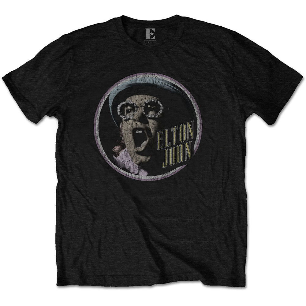 ELTON JOHN Attractive T-Shirt, Circle