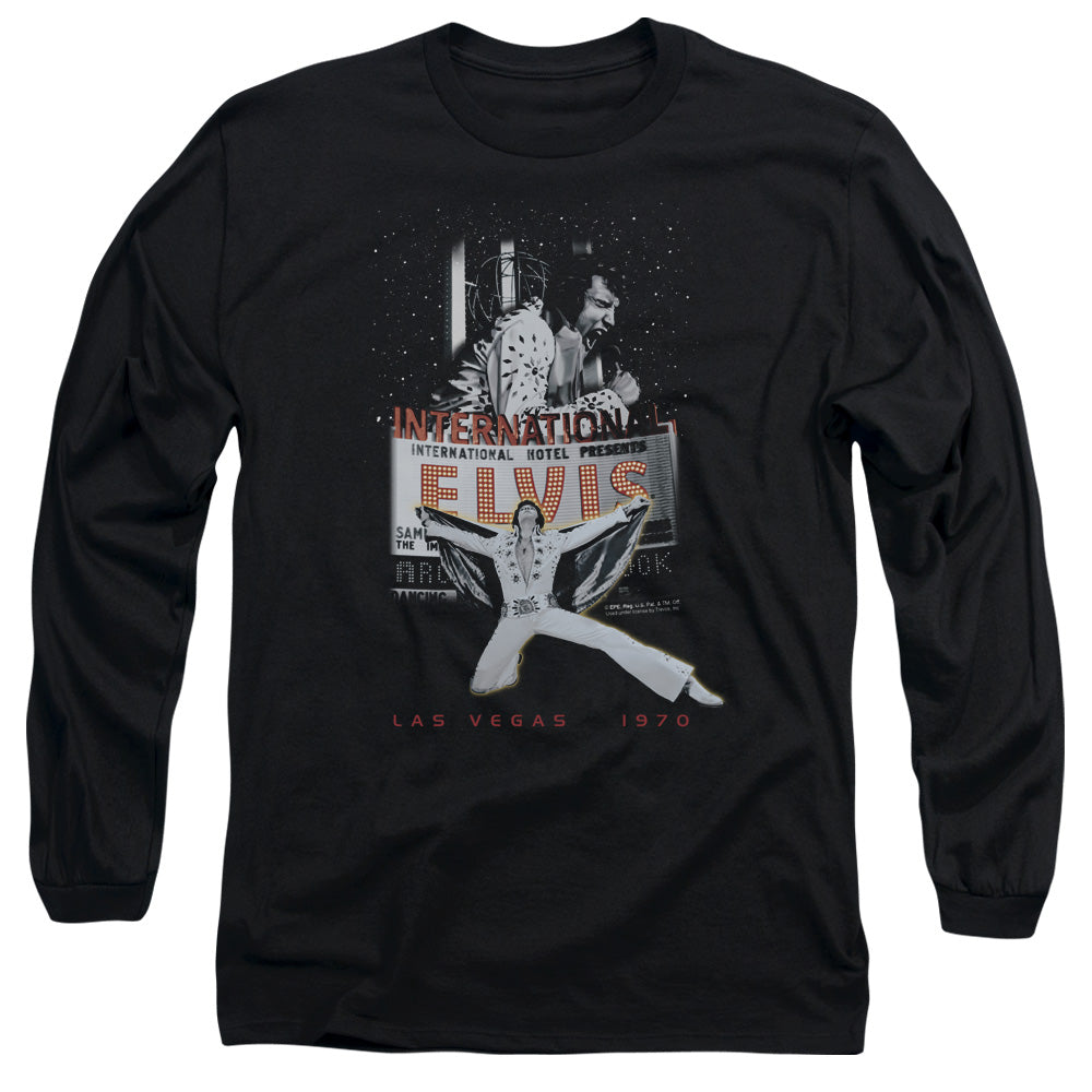 ELVIS PRESLEY Impressive Long Sleeve T-Shirt, Las Vegas 70