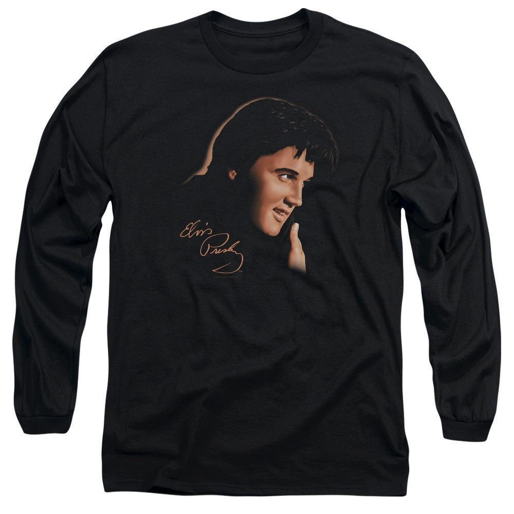 ELVIS PRESLEY Impressive Long Sleeve T-Shirt, Warm Portrait