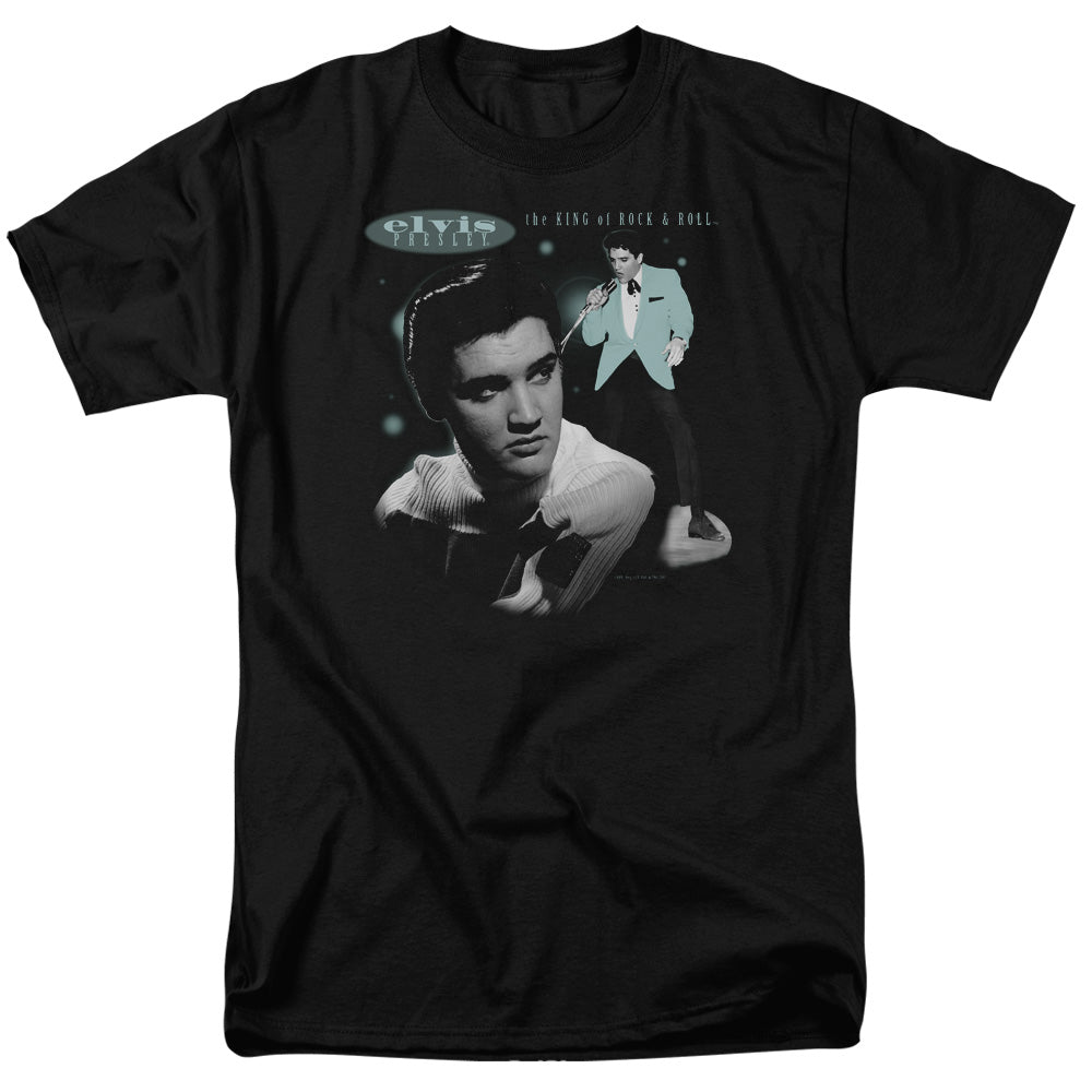 ELVIS PRESLEY Impressive T-Shirt, Teal Portrait