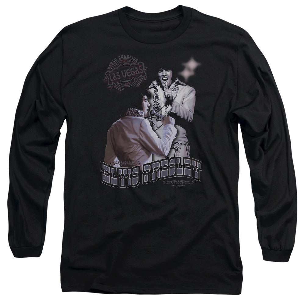 ELVIS PRESLEY Impressive Long Sleeve T-Shirt, Violet Vegas