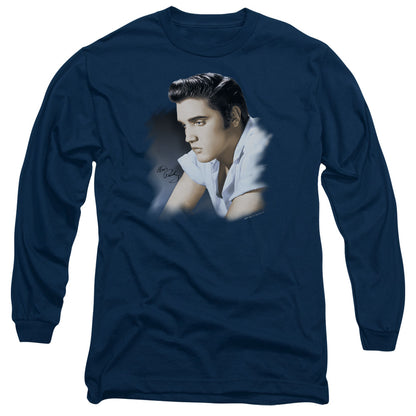 ELVIS PRESLEY Impressive Long Sleeve T-Shirt, Blue Profile