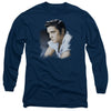 ELVIS PRESLEY Impressive Long Sleeve T-Shirt, Blue Profile
