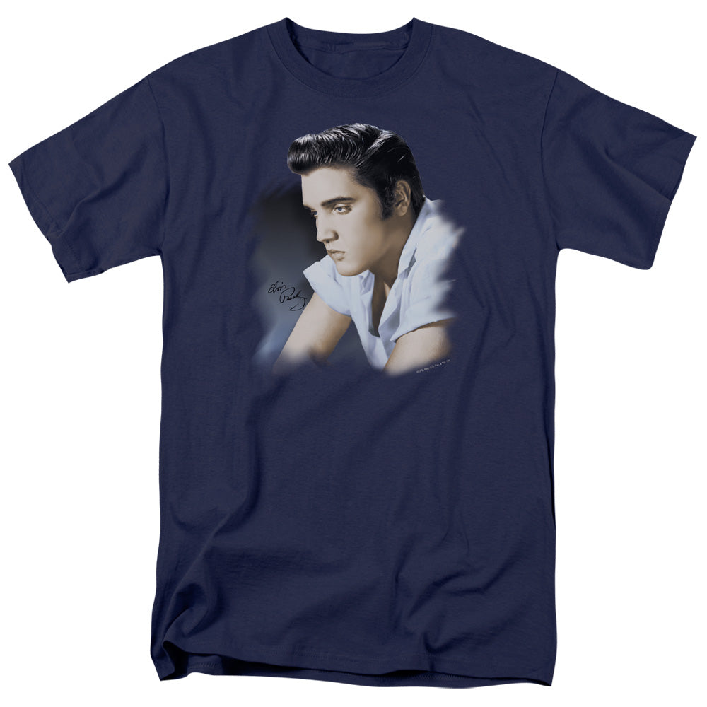 ELVIS PRESLEY Impressive T-Shirt, Blue Profile