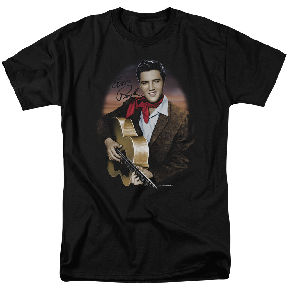 ELVIS PRESLEY Impressive T-Shirt, Red Scarf