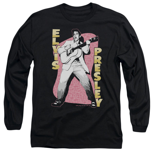 ELVIS PRESLEY Impressive Long Sleeve T-Shirt, Pink Rock