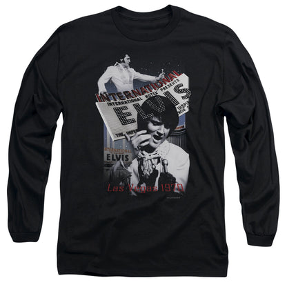 ELVIS PRESLEY Impressive Long Sleeve T-Shirt, International Hotel