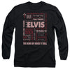 ELVIS PRESLEY Impressive Long Sleeve T-Shirt, Whole Lotta Type