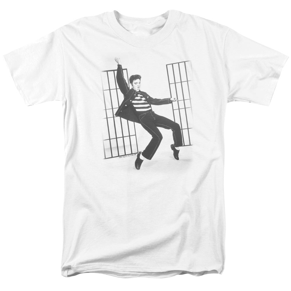 ELVIS PRESLEY Impressive White T-Shirt, Jailjouse Rock