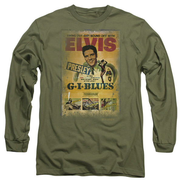 ELVIS PRESLEY Impressive Long Sleeve T-Shirt, GI Blues