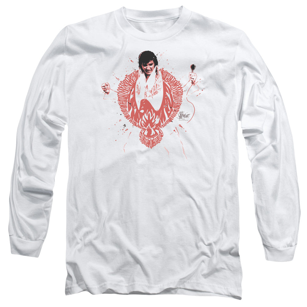 ELVIS PRESLEY Impressive Long Sleeve T-Shirt, Red Phoenix