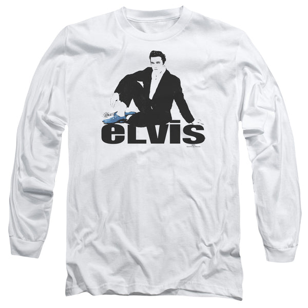 ELVIS PRESLEY Impressive Long Sleeve T-Shirt, Blue Suede