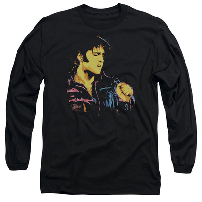 ELVIS PRESLEY Impressive Long Sleeve T-Shirt, Neon Elvis