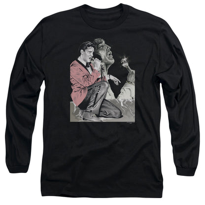 ELVIS PRESLEY Impressive Long Sleeve T-Shirt, Rock N Roll Smoke