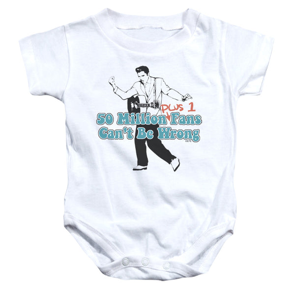 ELVIS PRESLEY Deluxe Infant Snapsuit, 50 Millions Fans