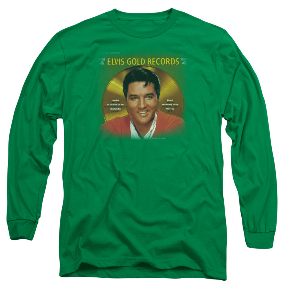 ELVIS PRESLEY Impressive Long Sleeve T-Shirt, Gold Records