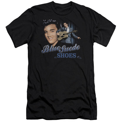 Premium ELVIS PRESLEY T-Shirt, Blue Suede Shoes