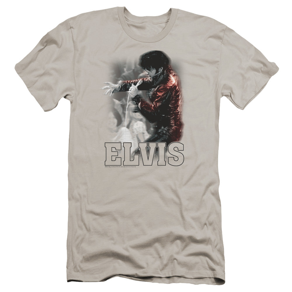 Premium ELVIS PRESLEY T-Shirt, Black Leather