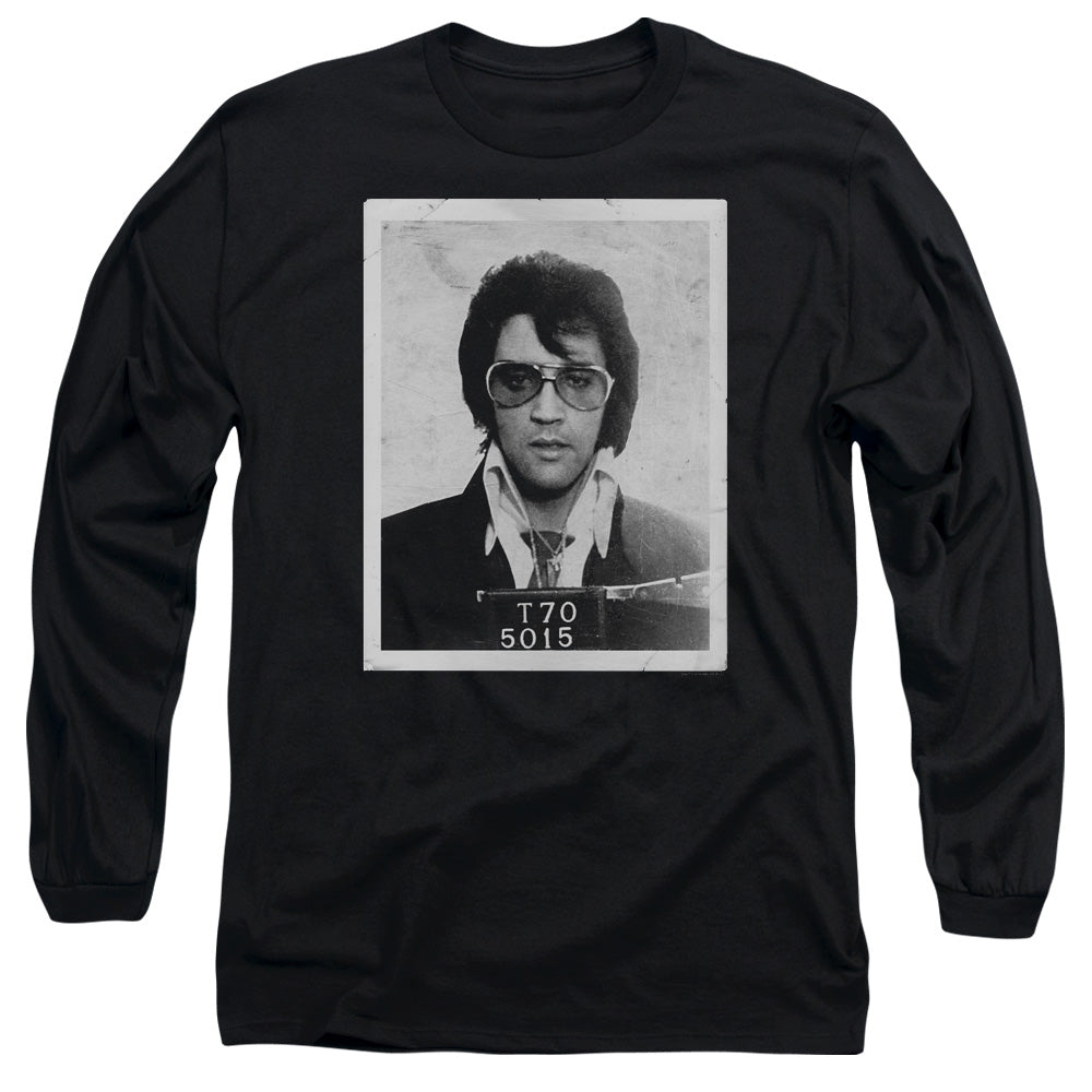 ELVIS PRESLEY Impressive Long Sleeve T-Shirt, Framed Mugshot