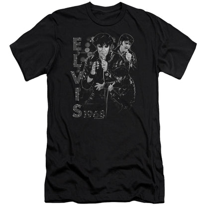 Premium ELVIS PRESLEY T-Shirt, Leathered