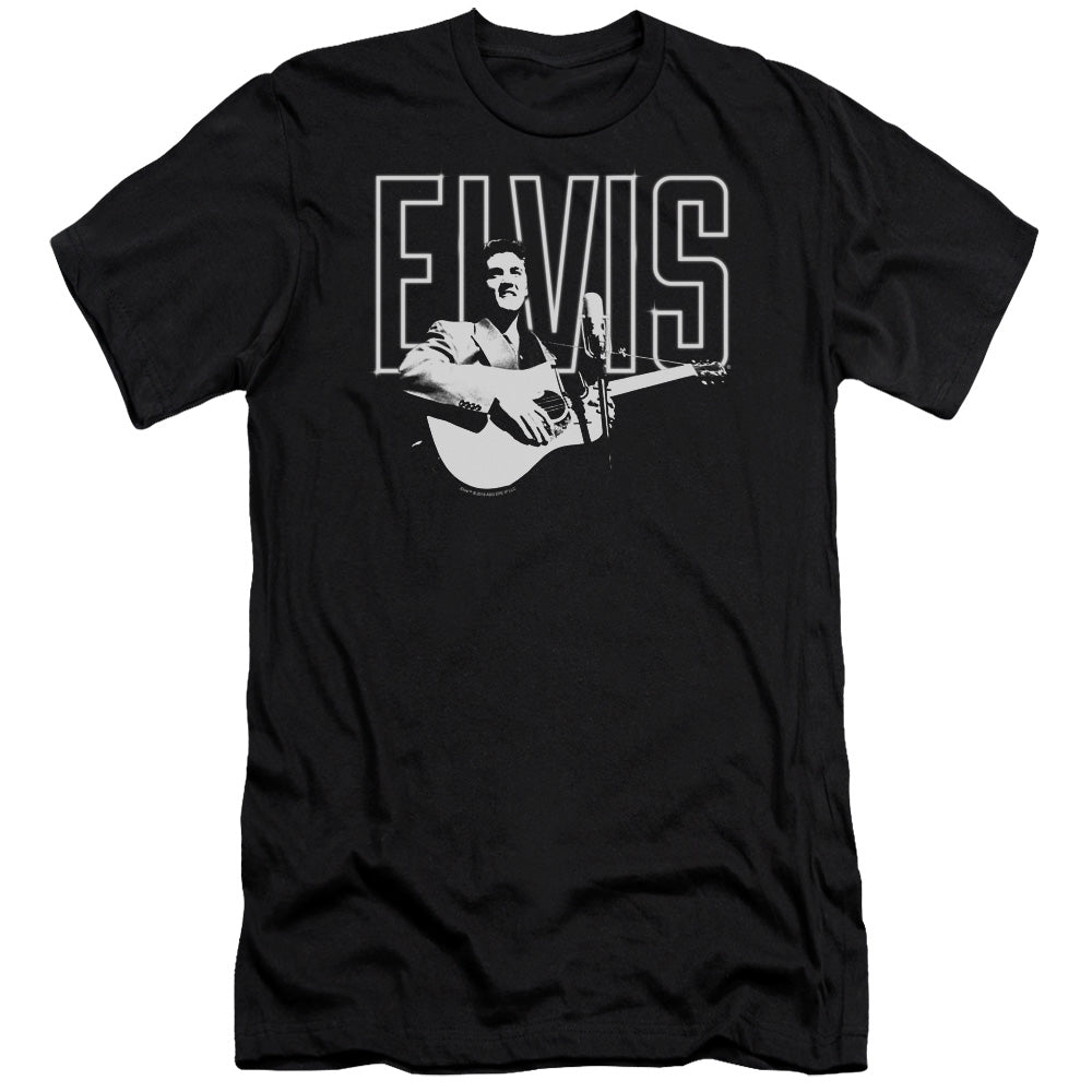 Premium ELVIS PRESLEY T-Shirt, White Glow