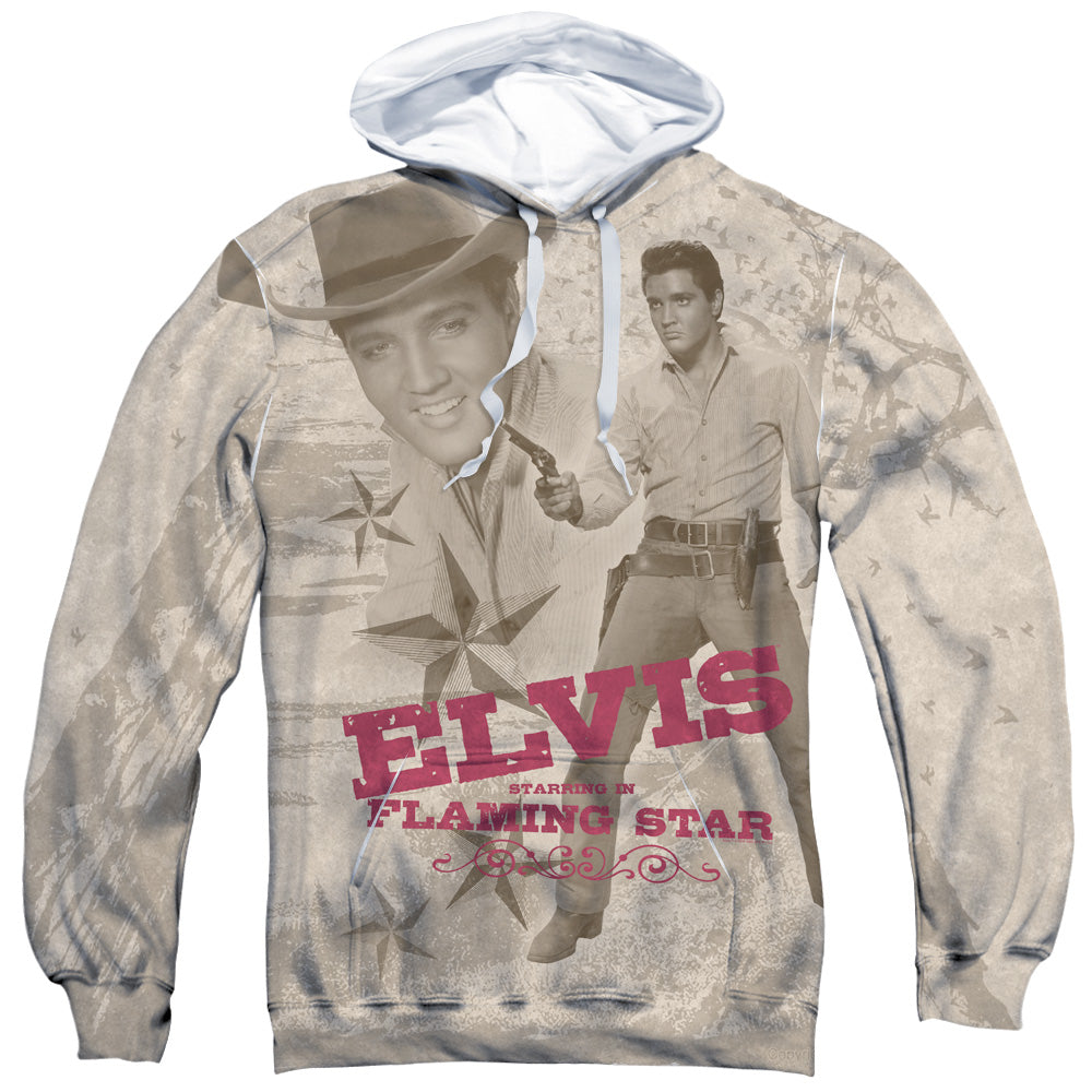 ELVIS PRESLEY Outstanding Hoodie, Flaming Star | Authentic Band Merch