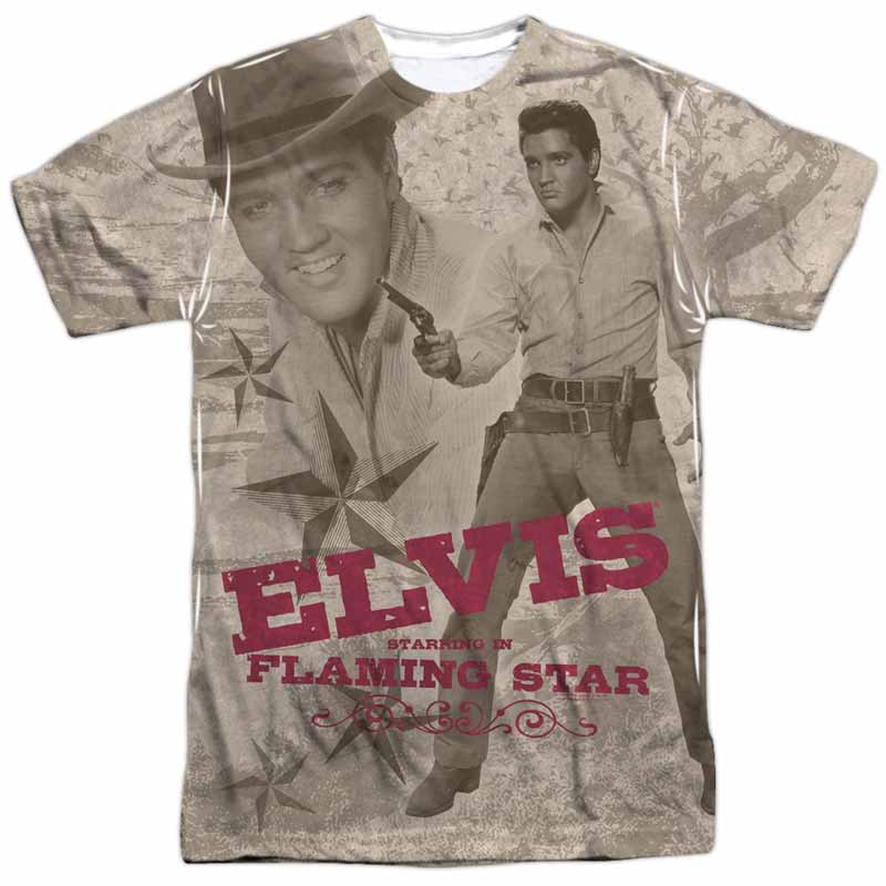 ELVIS PRESLEY Outstanding T-Shirt, Flaming Star