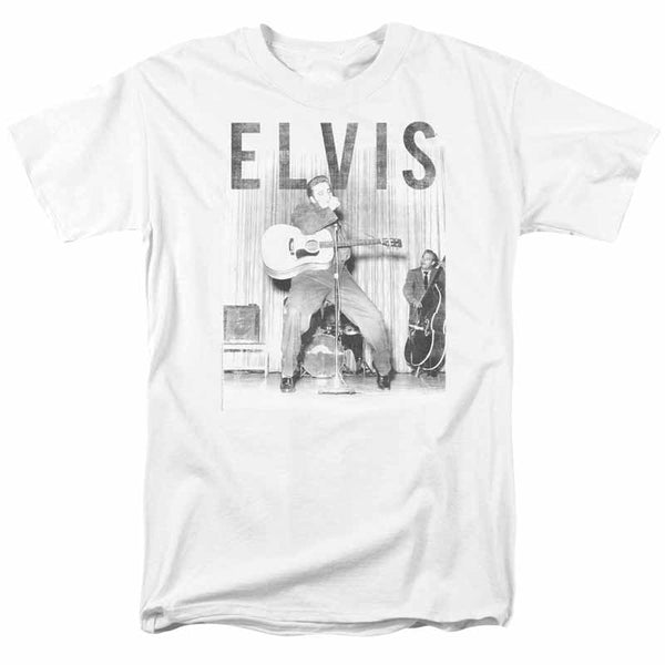 ELVIS PRESLEY Impressive T-Shirt, On The Stage With The Band
