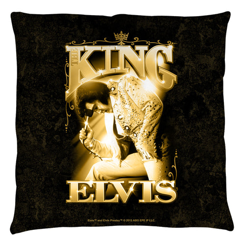 Elvis Presley Big Portrait Throw Pillow