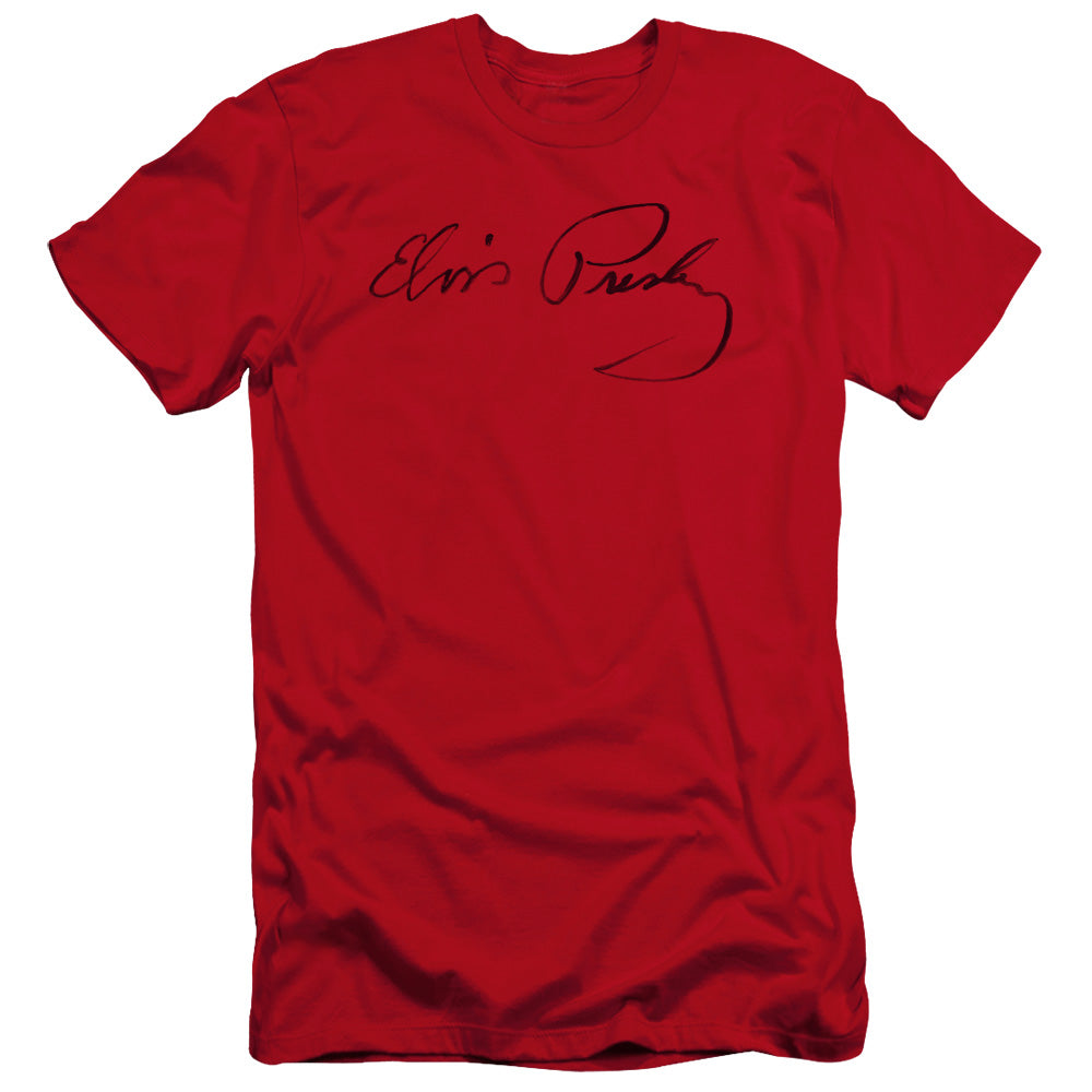 Premium ELVIS PRESLEY T-Shirt, Signature Sketch